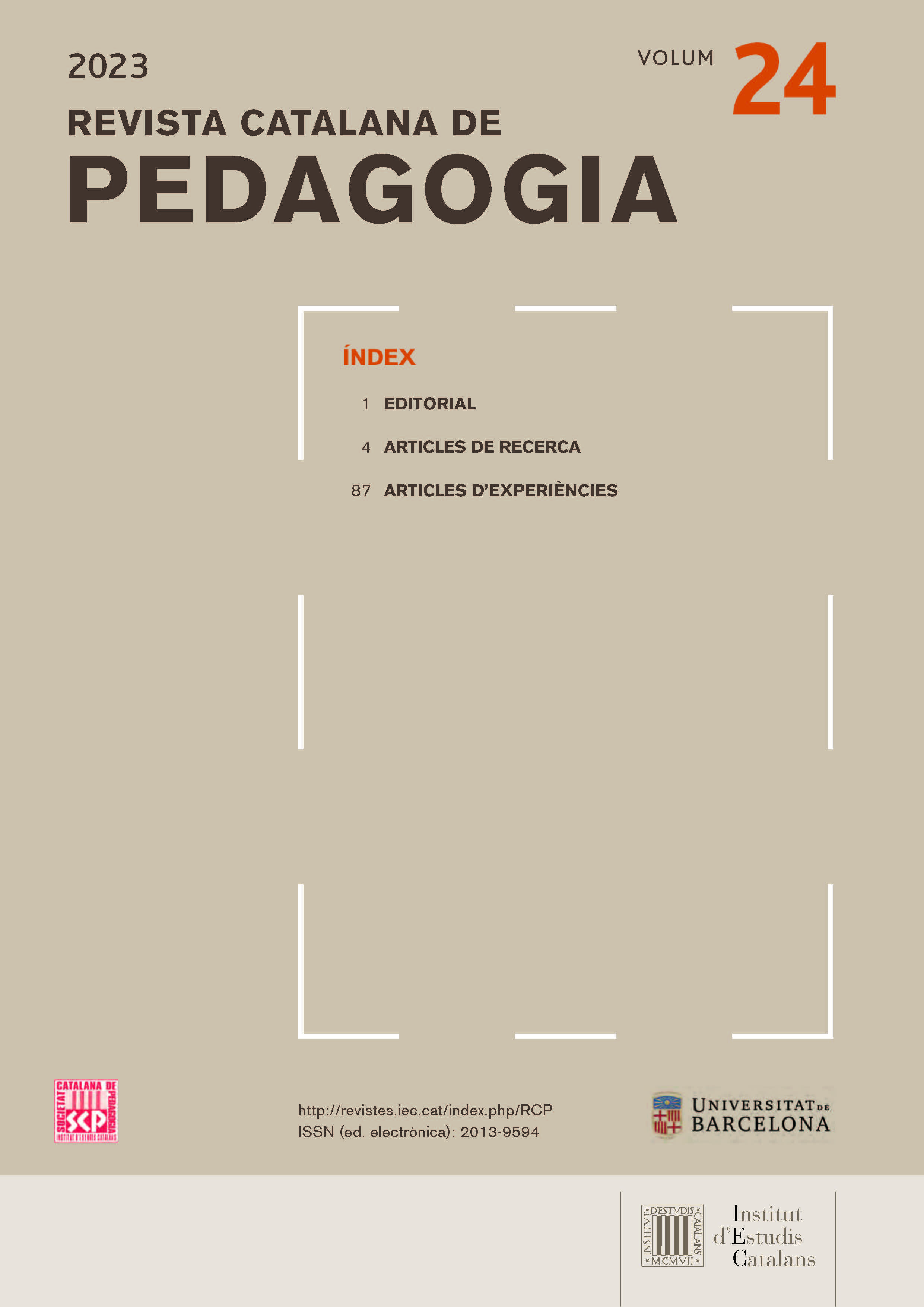 					Veure Vol. 24 (2023): Qualitat educativa en els processos de transformació
				