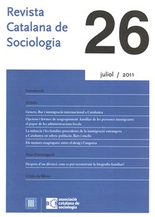 					Veure Núm. 26 (2011): Monogràfic sobre sociologia de la família: Llars, famílies i infants de la immigració
				