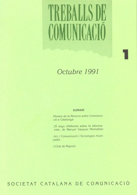 					Veure Vol. 1: (octubre 1991)
				