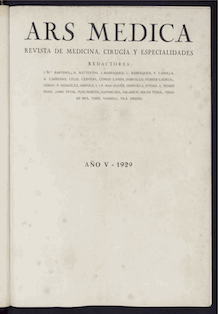 					Veure Vol. 5 Núm. 43 (1929): Ars Medica. Revista de Medicina, Cirurgía y Especialidades
				