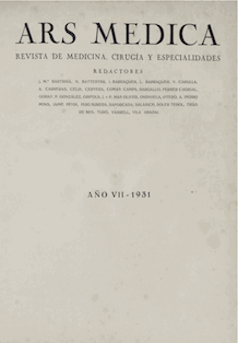 					Veure Vol. 7 Núm. 66 (1931): Ars Medica. Revista de Medicina, Cirurgía y Especialidades
				