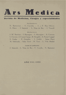 					Ver Vol. 8 Núm. 81 (1932): Ars Medica. Revista de Medicina, Cirurgía y Especialidades
				