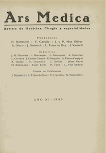 					Ver Vol. 11 Núm. 112 (1935): Ars Medica. Revista de Medicina, Cirurgía y Especialidades
				