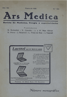 					Veure Vol. 12 Núm. 124 (1936): Ars Medica. Revista de Medicina, Cirurgía y Especialidades
				