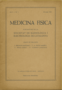 					Veure Vol. 1 Núm. 1 (1934): Medicina Física - Portantveu de la Societat de Radiologia i Electrologia de Catalunya -
				