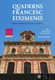 Quaderns Francesc Eiximenis: Revista de Dret Públic de Catalunya