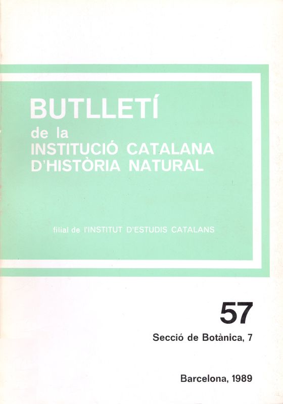 					Veure 57 : 1989 (Secció de Botànica, 7)
				